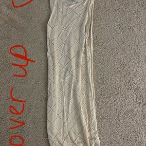 Cream Sleeveless Beach Cover Up